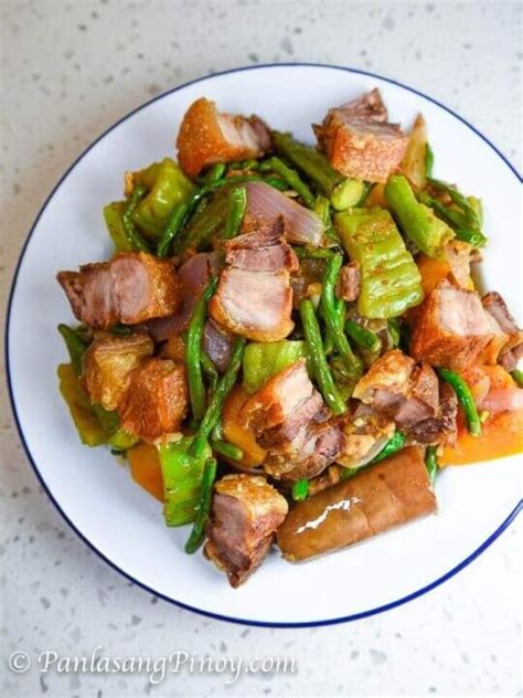 pinakbet without pork|Pinakbet with Lechon Kawali .